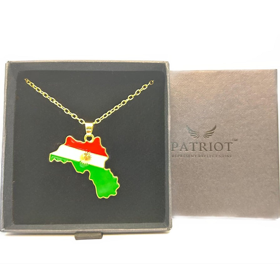 Kurdistan Flag Necklace